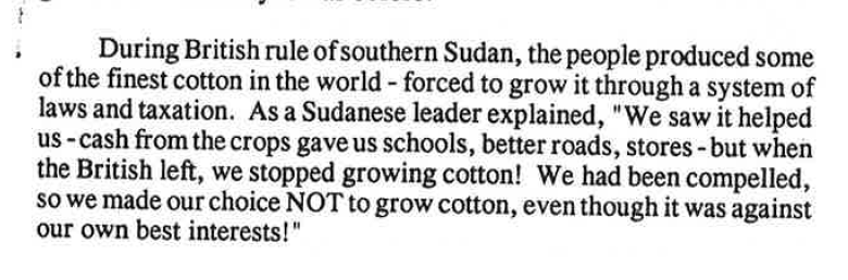 Cotton in Sudan